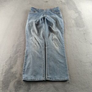 Levis 550 Jeans Womens 12 Blue Light Wash Relaxed Straight Stretch Baggy